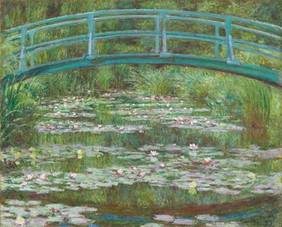 De Japanse voetbrug, 1899 door Claude Monet